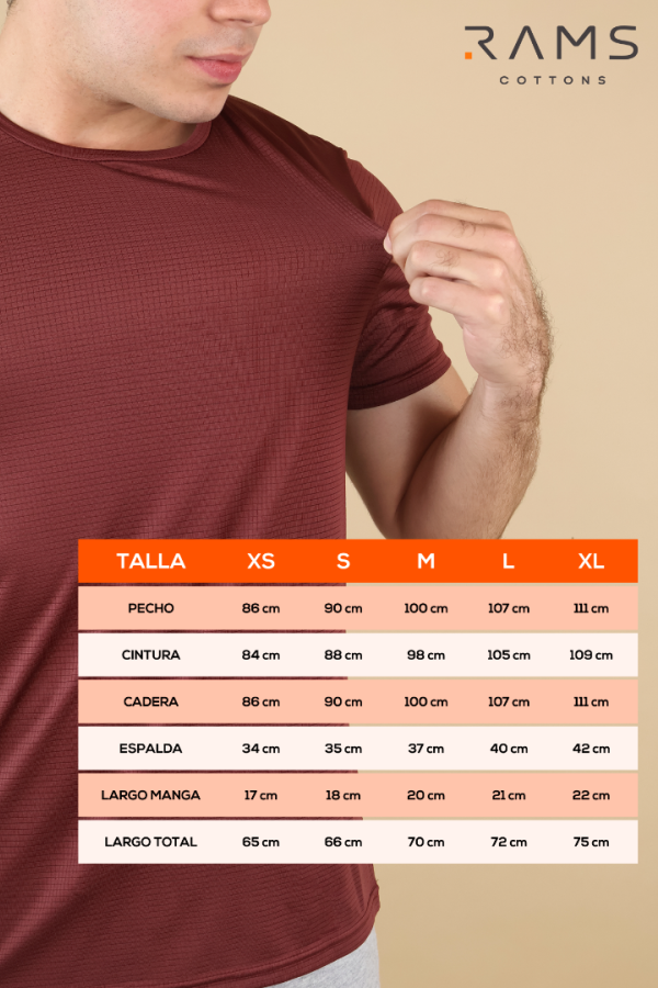 Playera Deportiva Para Hombre Manga Corta Tipo Dry Fit Rojo Vino